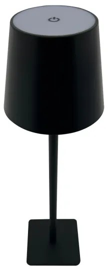 LED stmievateľná dotyková stolná lampa LED/5W/5V USB 1200 mAh čierna