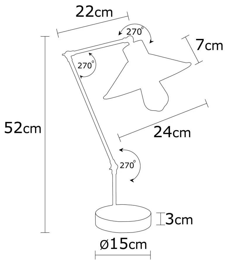 Stolová lampa Manavgat II tyrkysová