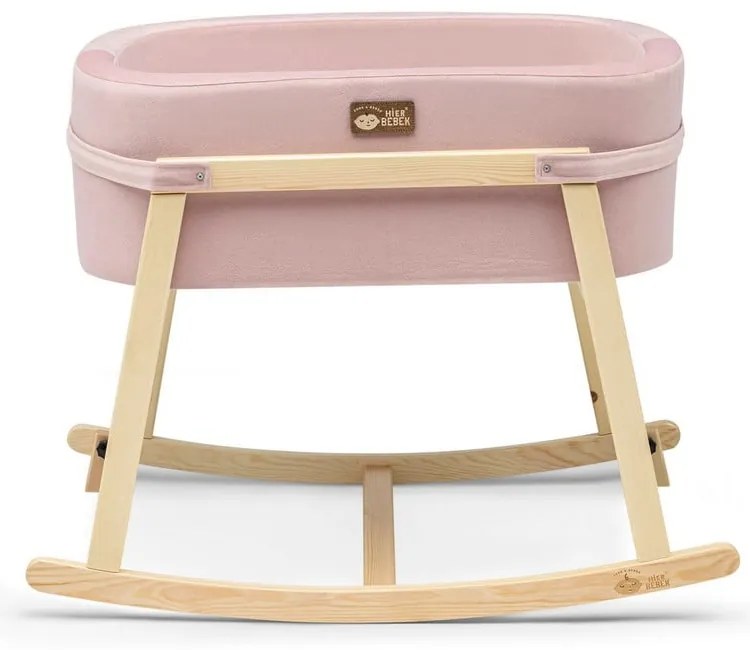 Ružová/prírodná kolíska Hier – Kalune Design