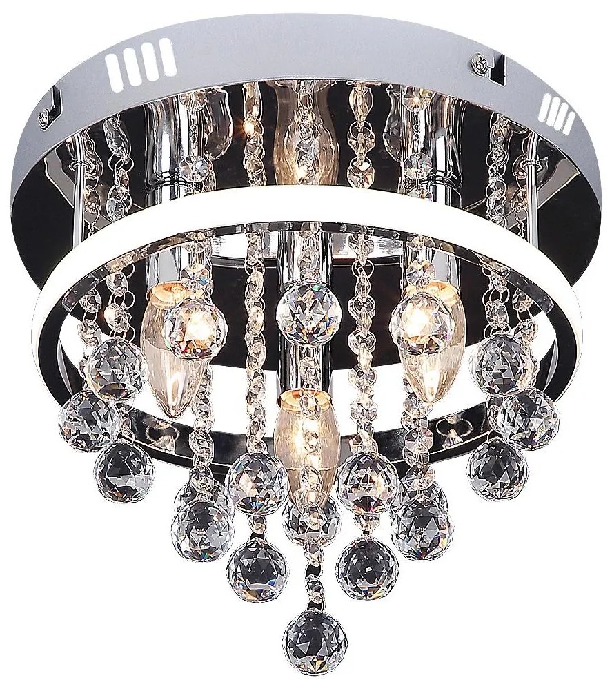 Rabalux 2236 - Krištáľový prisadený luster PALLAS LED/20W/230V + 3xE14/40W