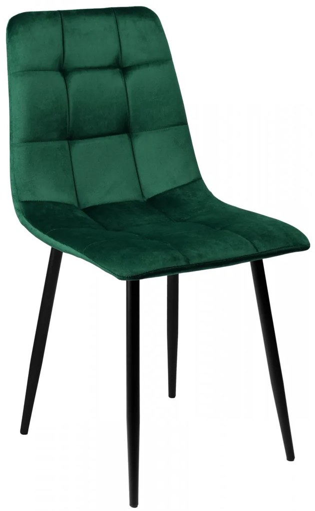 Čalúnená stolička DENVER zamat zelená