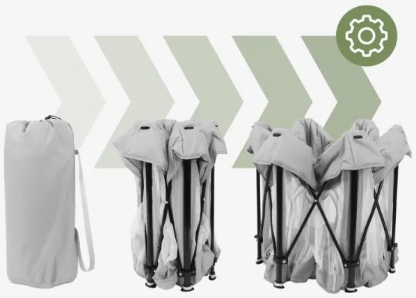 Detská ohrádka Cozy 30 sivá