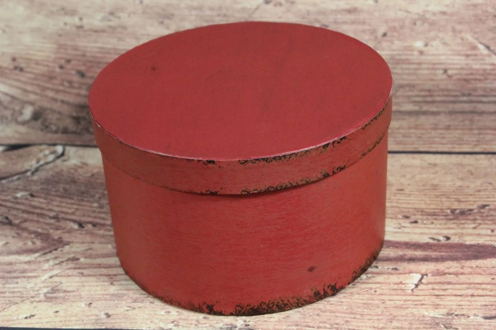 Ozdobná krabica - bordová (p. 17 cm, v. 10 cm)