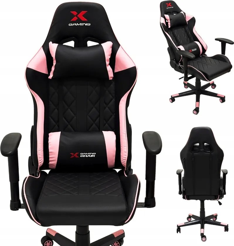 Herné kreslo Xgaming Xcom2 - čierno-ružové