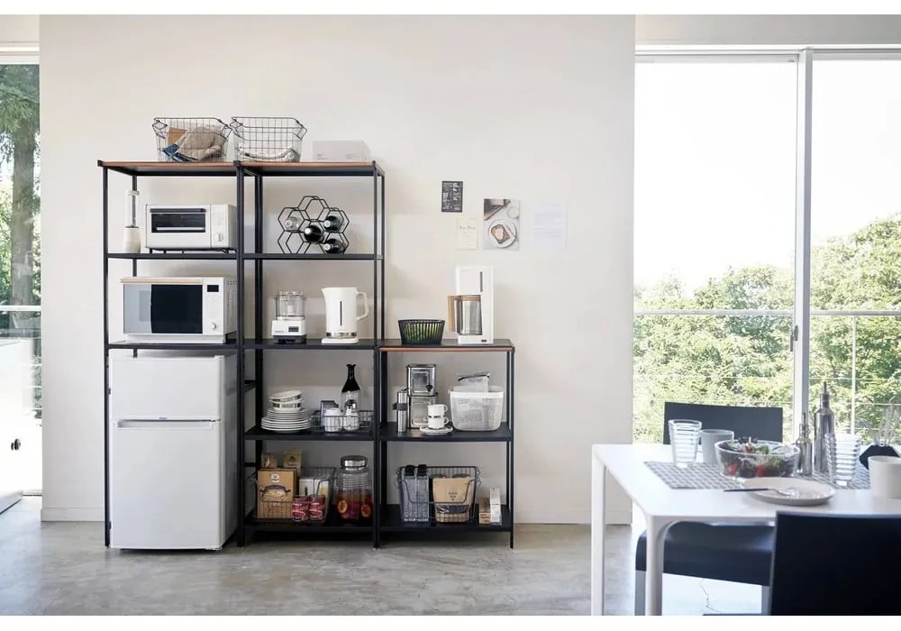 Matne čierny oceľový regál 60x90x46,5 cm Tower – YAMAZAKI