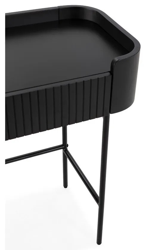 Čierny konzolový stolík 40x120 cm Willa – MOME
