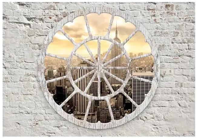 Fototapeta - New York: A View through the Window Veľkosť: 245x175, Verzia: Samolepiaca