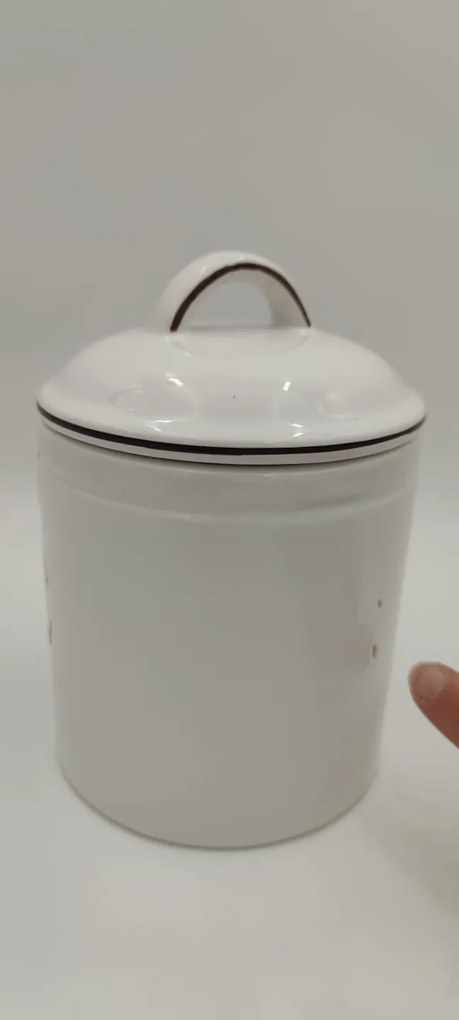 Zeller Present 2. akosť - Keramická dóza na cesnak, s vekom, biela CERAMIC, 880ml