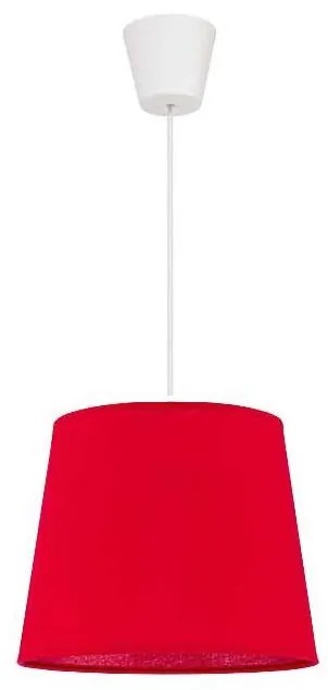 Duolla - Luster na lanku SOLO 1xE27/40W/230V pr. 24 cm červená