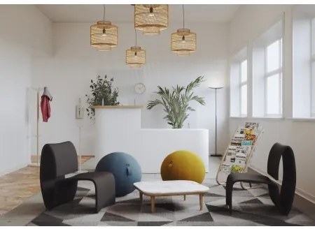 Ergonomická sedacia lopta, modrá