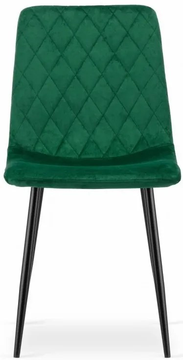 Kreslo TURIN - tmavozelený zamat