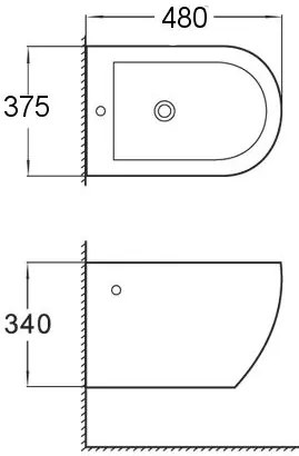 Mexen LENA Rimless, závesná WC misa so sedátkom + bidet, biela, 30224000+35224800