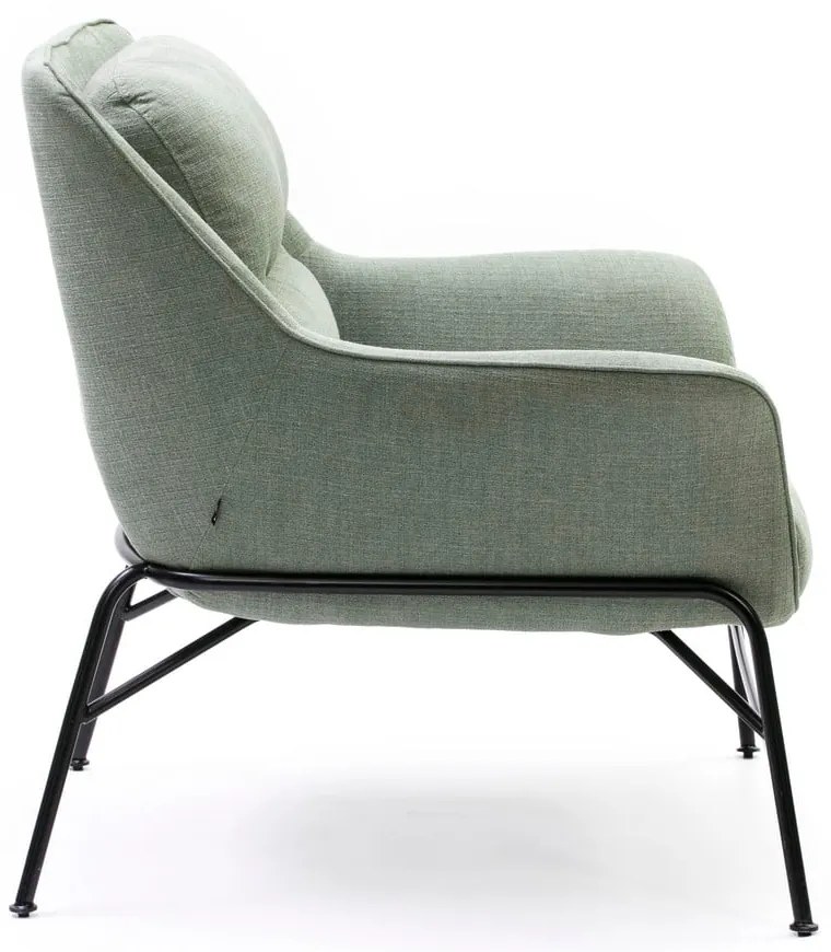 Zeleno-sivé kreslo Teulat Sadira