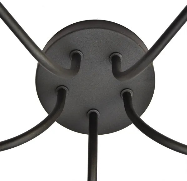 Luster ADAMANT 5xE27/15W/230V čierna