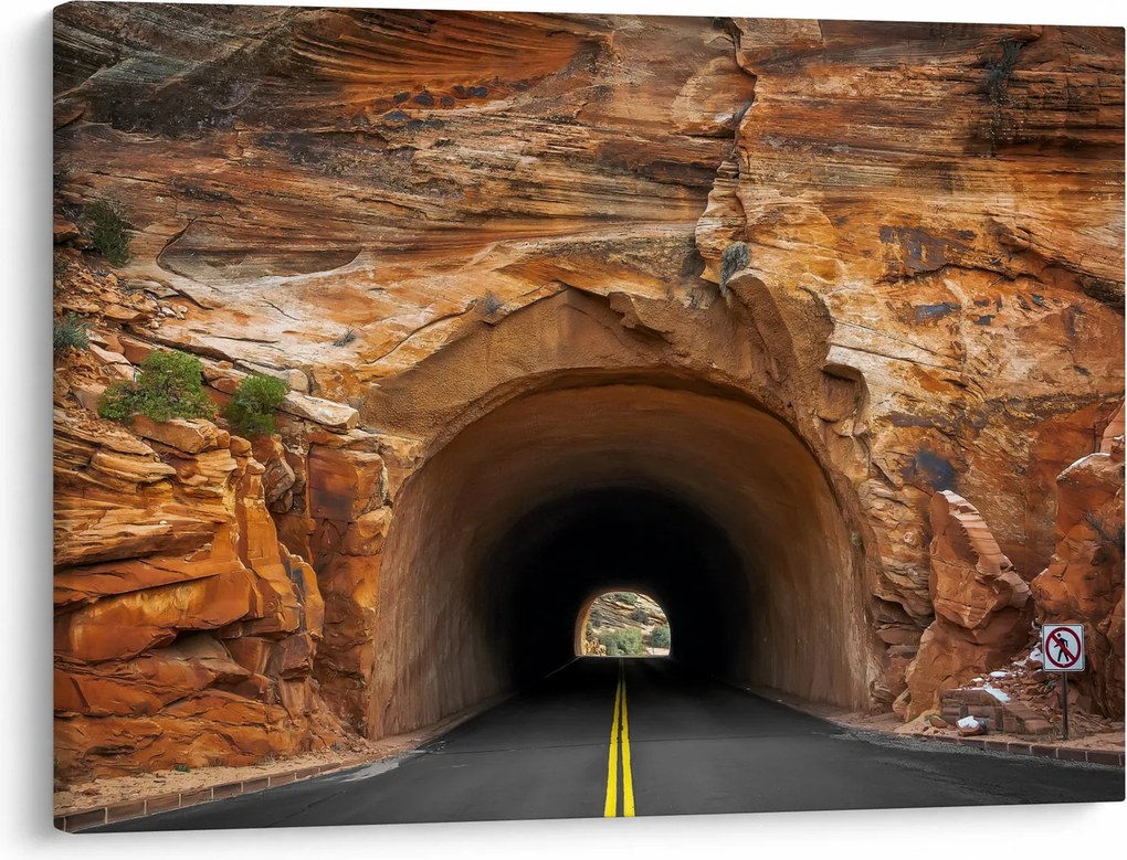 Obraz - tunel v skale (70x50 cm)
