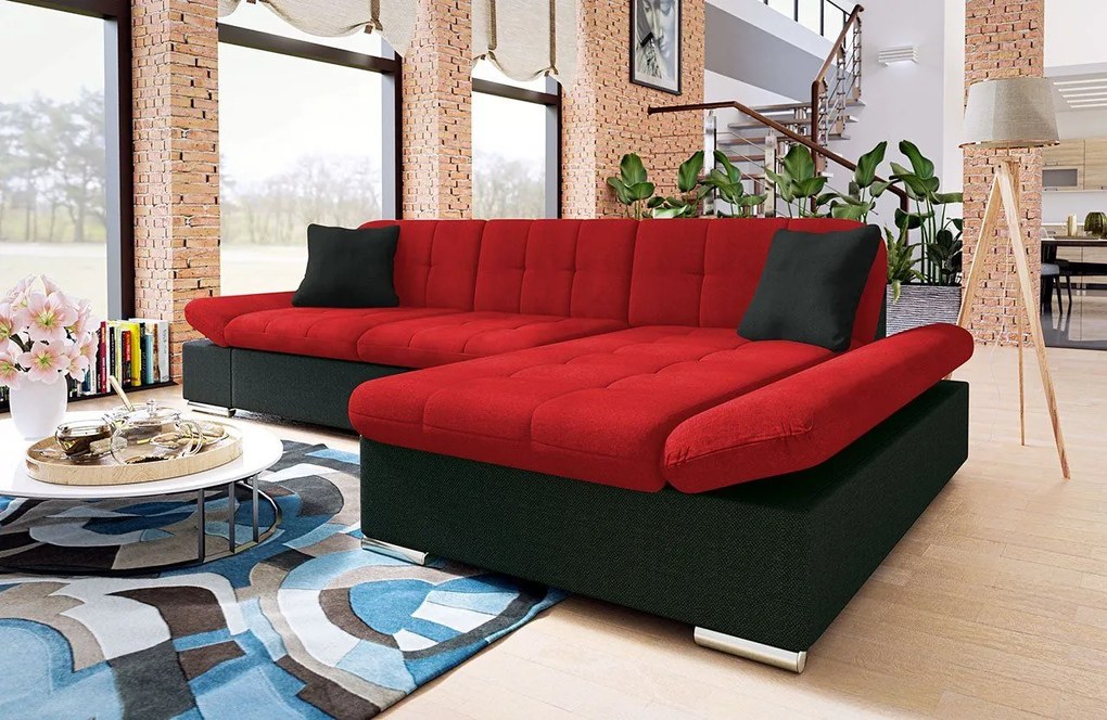 Sedacia súprava Laviva, Dostupné poťahy: Soft 011 (čierna) ekokoža + Soul 17, Strana: pravá