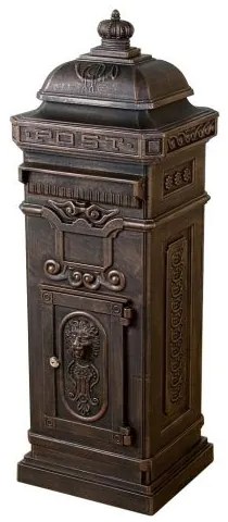 Tuin 1278 Dekoratívna poštová schránka antik - tmavá mosadz