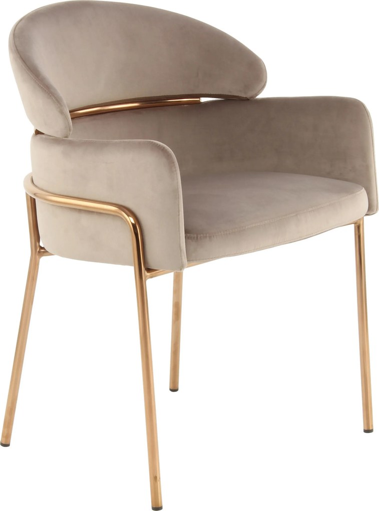 XXXLutz STOLIČKA S PODRÚČKAMI, zamat, taupe MID.YOU - Stoličky - 005937046804