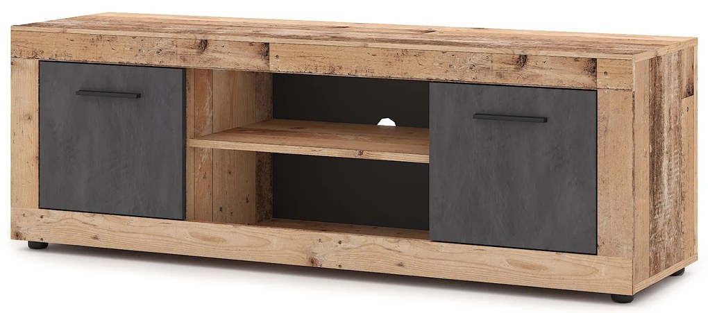 TV stolík Luna 140 cm dub Matera svetlý/antracit