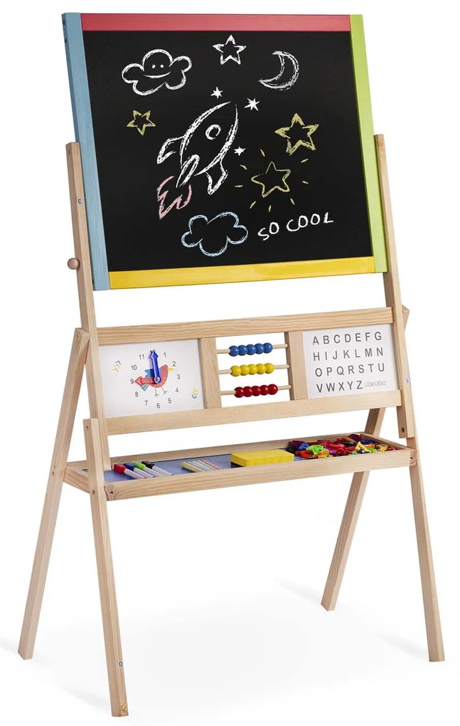 Veľká magnetická/kriedová tabuľa Ricokids 780100 - viacfarebná