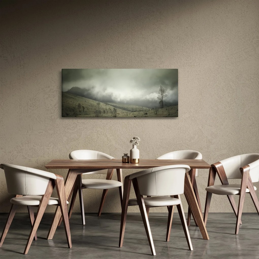 Obraz krajiny pred búrku (120x50 cm)