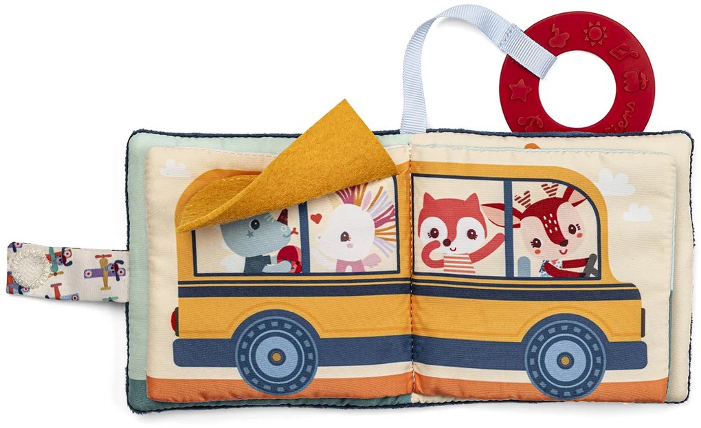 Lilliputiens - textilná knižka s hryzadielkom - psík Jules