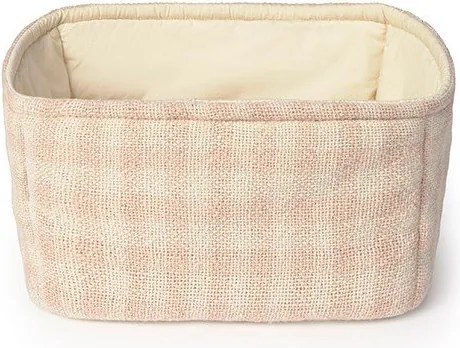 Svetloružový látkový detský kôš na hračky 30x20x20 cm Swan Rose – Lorena Canals