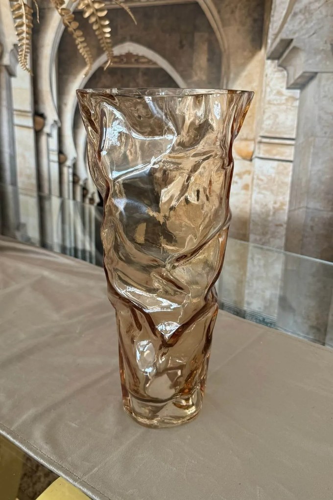 Dizajnová sklenená váza 32cm