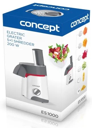 Concept ES1000 - Elektrické strúhadlo 200W/230V biela/šedá