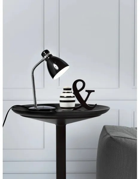 Nordlux - Stolná lampa CYCLONE 1xE14/15W/230V čierna