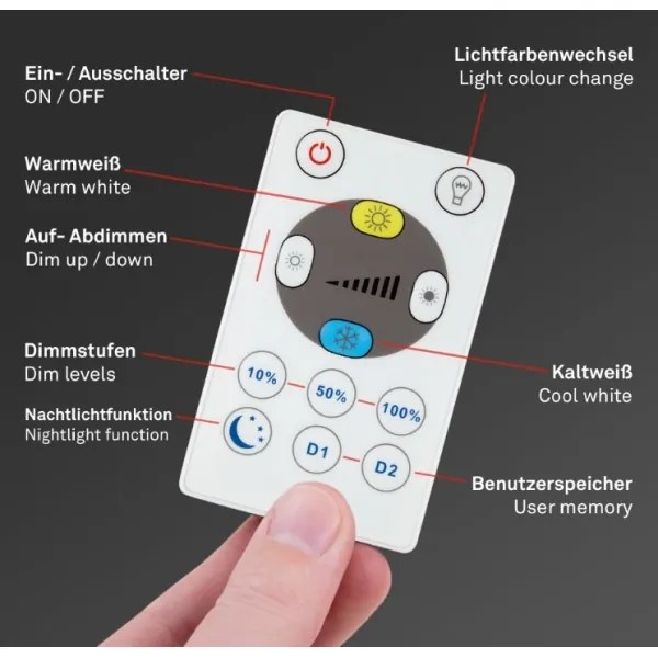 Briloner 7079-015 - LED Stmievateľné svietidlo SLIM LED/18W/230V 2700-6500K + DO