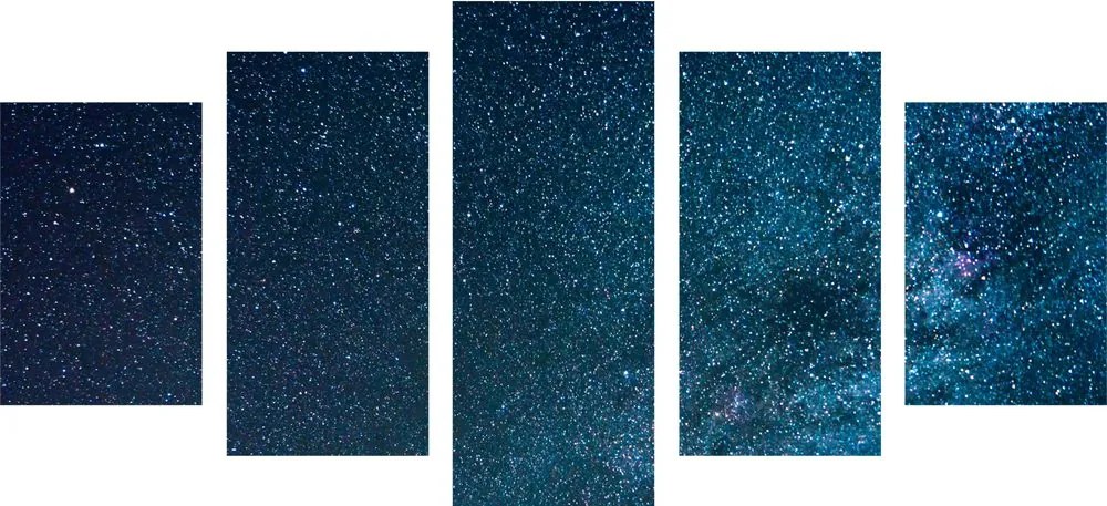 5-dielny obraz mliečna dráha medzi hviezdami Varianta: 200x100