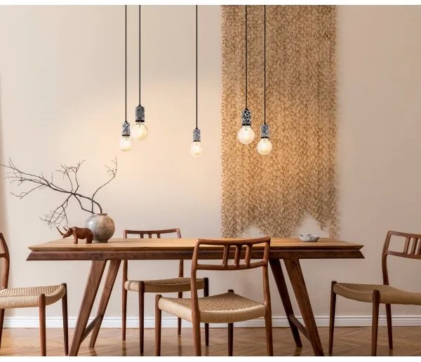 Eglo 43314 - Závesný luster COULSDON na lane 5xE27/10W/230V