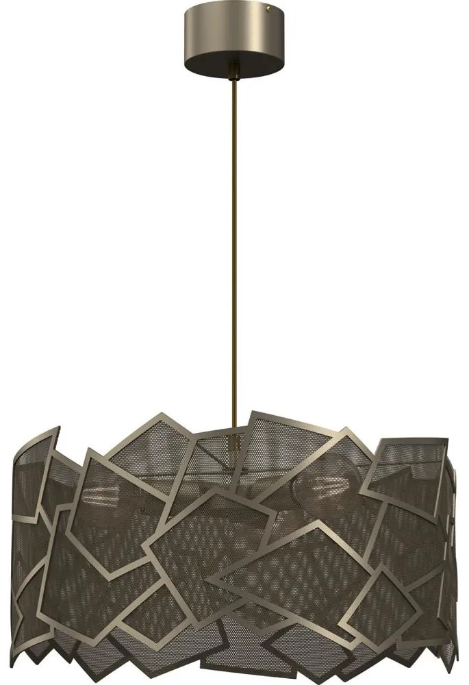 Luster na lanku CAMO 3xE27/15W/230V zlatá