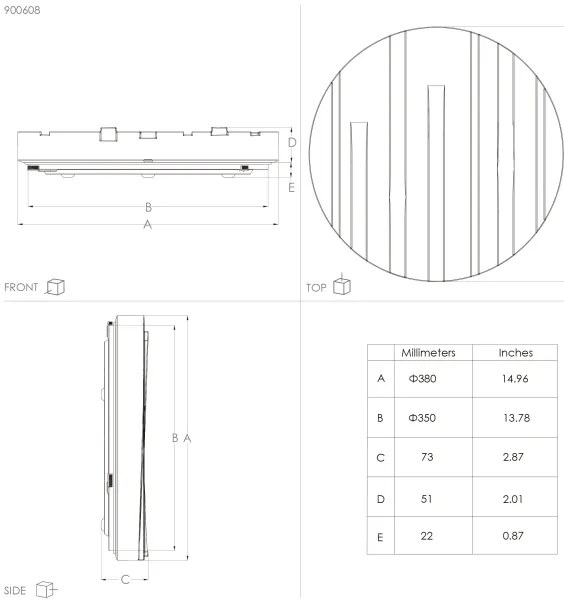 Eglo 900608 - LED Stropné svietidlo FERENTINO LED/19,5W/230V pr. 38 cm