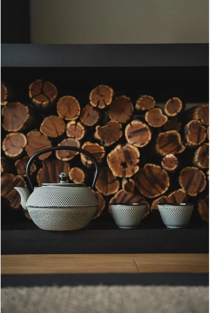 Sivá kanvica na čaj z liatiny 1,1 l Jang – Bredemeijer