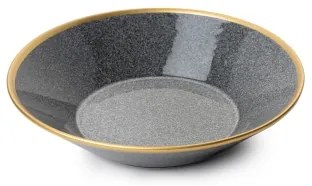 16-dielna jedálenská sada antracit/zlatá/porcelán