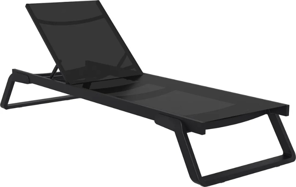 TROPIC záhradné lehátko black/black