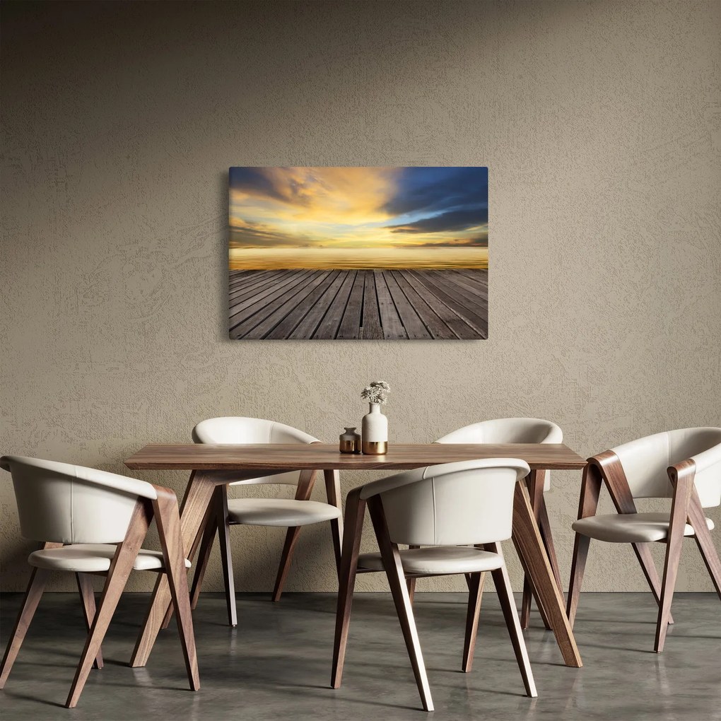 Obraz - Mólo s výhľadom (90x60 cm)