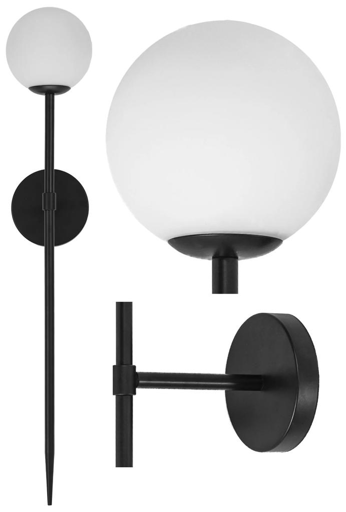 Toolight - Moderné nástenné svietidlo 90cm APP581-1W 1xE27 60W, čierna, OSW-08761