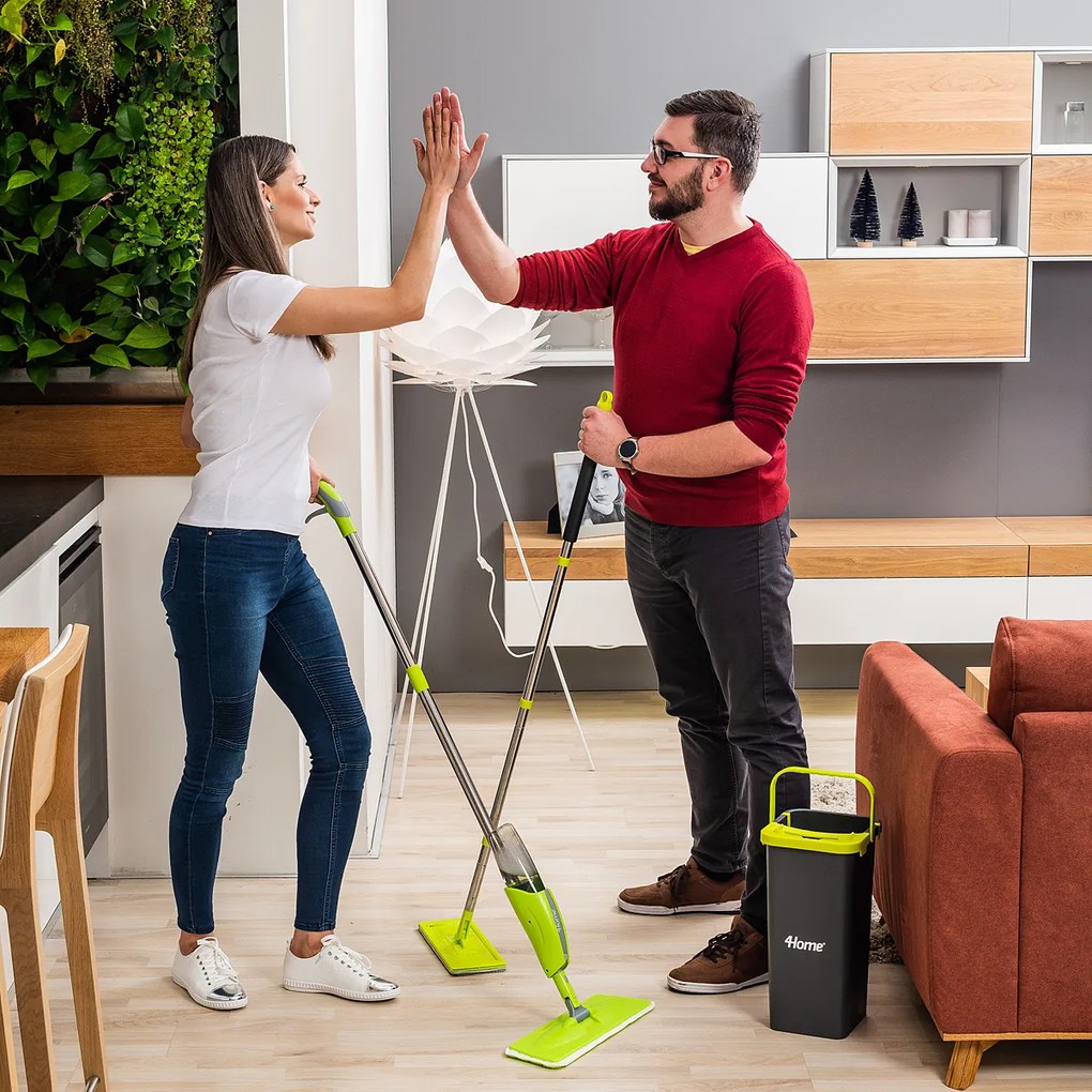 4home Výhodná upratovacia sada mop a stierka na okná
