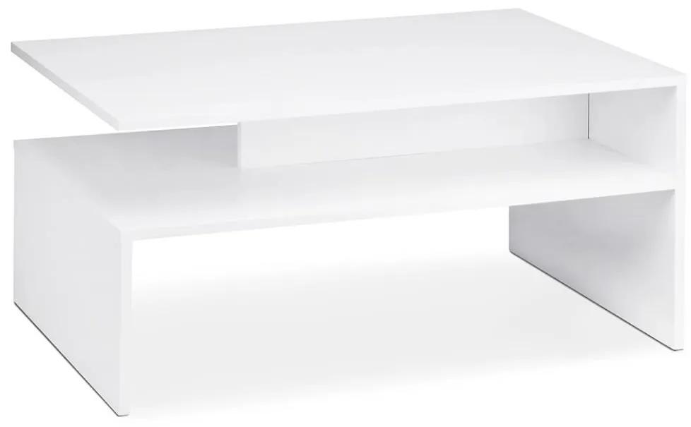 Konsimo Sp. z o.o. Sp. k. Konferenčný stolík DELCHI 45x90 cm biela KO0165