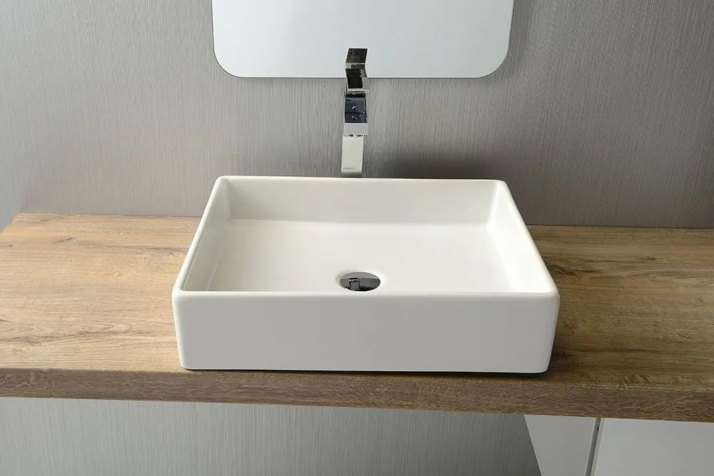 Isvea Isvea, PURITY keramické umývadlo 50x42cm, na dosku, biela, 10PL66050
