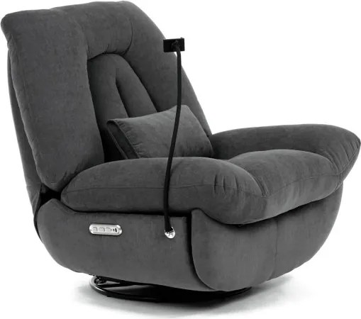 Polohovacie kreslo sivé, elektrické TV-7089 GREY2