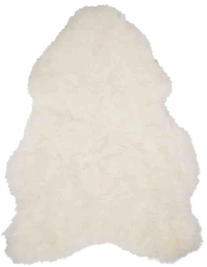 Slovenština Biela kožušina z ovčej kože - 90 * 60 * 5 cm