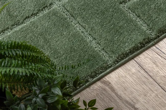 Kúpeľňový koberček SUPREME LINES línie, zelený