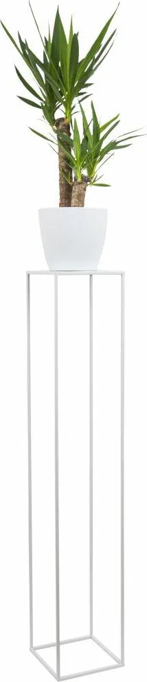 STOJAN NA KVETINÁČ SIMPLE 130X24X24 CM BIELA