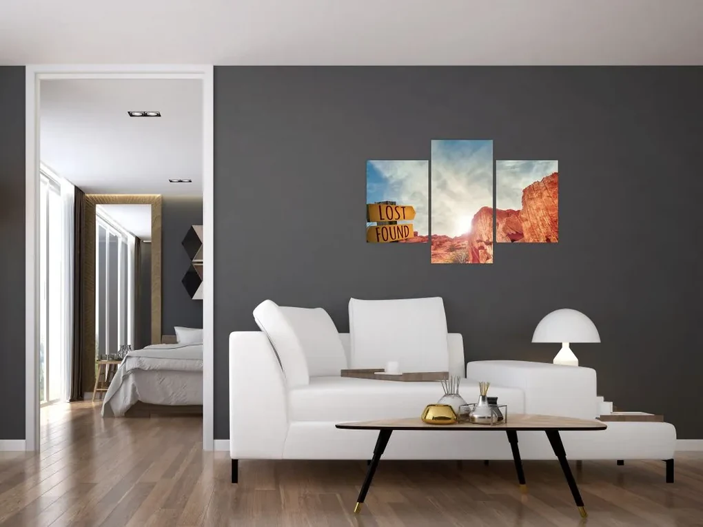 Obraz ukazovateľa s nápisom (90x60 cm)