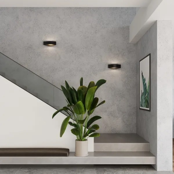 Sollux SL.1189 - Nástenné svietidlo TONI 1xG9/8W/230V čierne