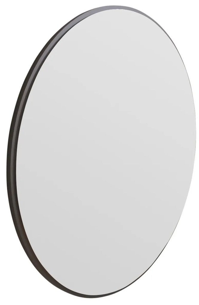 Okrúhle nástenné zrkadlo Ozze 60 cm čierne